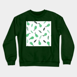 White and Green Leafy Pears Crewneck Sweatshirt